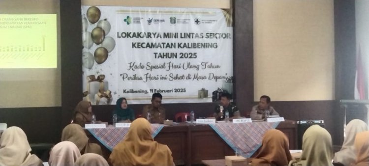 DANRAMIL 06/KLB MENGHADIRI KEGIATAN LOKA KARYA MINI LINTAS SEKTORAL KECAMATAN KALIBENING TAHUN 2025