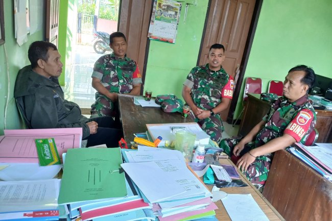 Babinsa Koramil 06/Kalibening Komunikasi Sosial ke Kantor BPP Kecamatan Kalibening