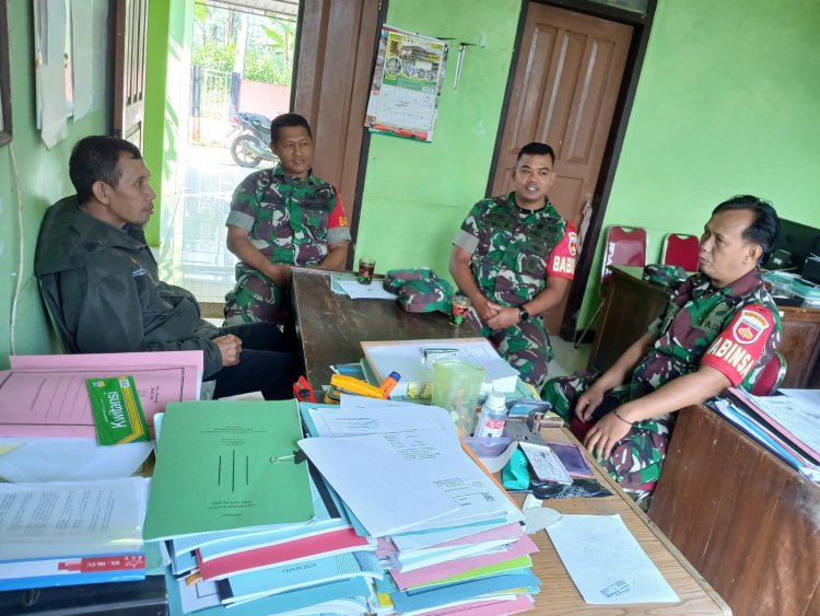 Babinsa Koramil 06/Kalibening Komunikasi Sosial ke Kantor BPP Kecamatan Kalibening