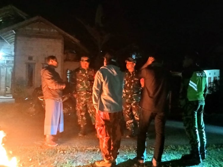 Patroli Malam Koramil 06/Kalibening, *Menjadikan Wilayah yang Aman, Nyaman, dan Kondusif