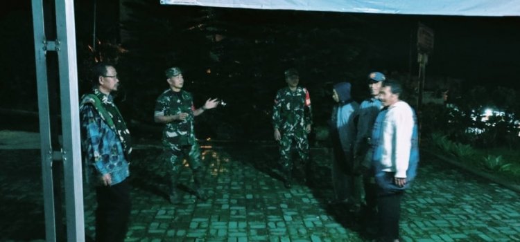 Babinsa Koramil 06/Kalibening melaksanakan Patroli Malam Wilayah Binaan